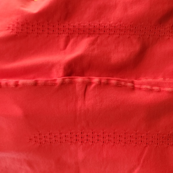 Free People High Rise 7/8 Length Good Karma Leggings Red Apple M/L FP149 - Picture 10 of 11